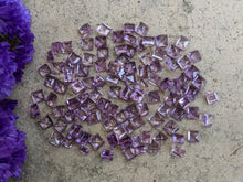 Load image into Gallery viewer, Amethyst Square Facets - 5mm
