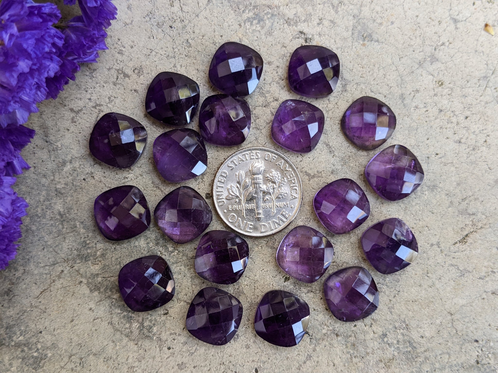 Rose cut sale cabochons