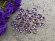 Amethyst Round Rose Cuts - 7mm
