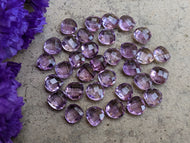Amethyst Pear Rose Cuts - 7mm