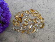 Citrine Half Moon Facets