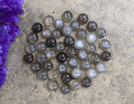 Grey Moonstone Round Cabochons - 8mm