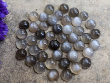 Load image into Gallery viewer, Grey Moonstone Round Cabochons - 8mm
