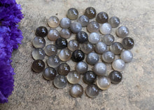 Load image into Gallery viewer, Grey Moonstone Round Cabochons - 8mm
