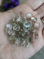 Prasiolite (Green Amethyst) Oval Rose Cut Cabochons - 8x10mm