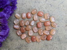 Load image into Gallery viewer, Peach Moonstone Rectangle Cabochons - 7x9mm
