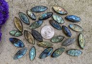 Labradorite Evil Eye Marquise Cabochons
