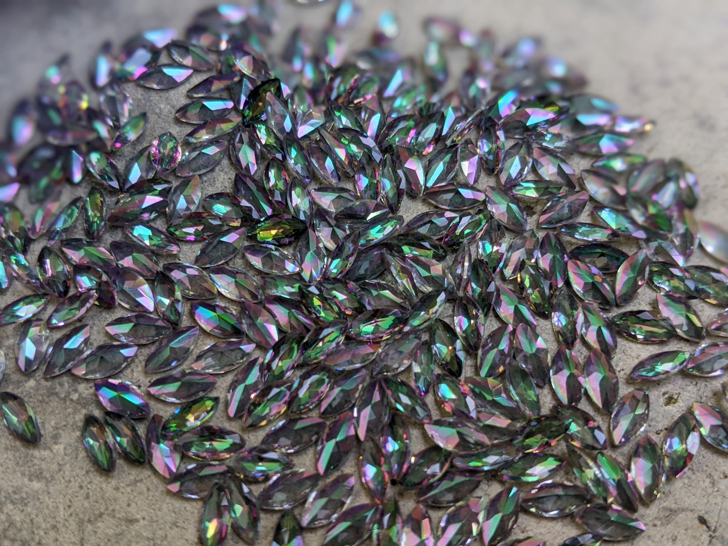 Mystic Quartz Marquise Facets - 3x6mm