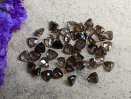 Smoky Quartz Trillion Facets - 6mm