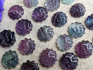 Fluorite Sun Cabochons