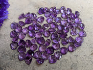 Amethyst Wide Teardrop Facets - 8mm
