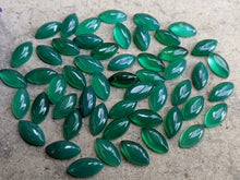 Load image into Gallery viewer, Green Onyx Marquise Cabochons - 5x10
