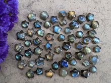 Load image into Gallery viewer, Labradorite Star Cabochons - Mini
