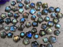 Load image into Gallery viewer, Labradorite Star Cabochons - Mini
