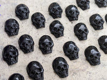 Load image into Gallery viewer, Black Horn Skull Cabochons - Mini
