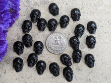 Load image into Gallery viewer, Black Horn Skull Cabochons - Mini
