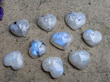 Load image into Gallery viewer, Moonstone Heart Cabochons
