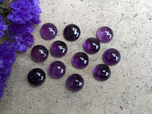 Load image into Gallery viewer, Amethyst Round Cabochons - 12mm
