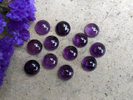 Amethyst Round Cabochons - 12mm