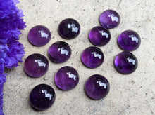 Load image into Gallery viewer, Amethyst Round Cabochons - 12mm
