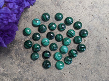 Load image into Gallery viewer, Malachite Round Cabochons - 7mm
