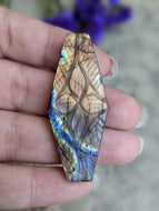 Labradorite Carved Cabochon