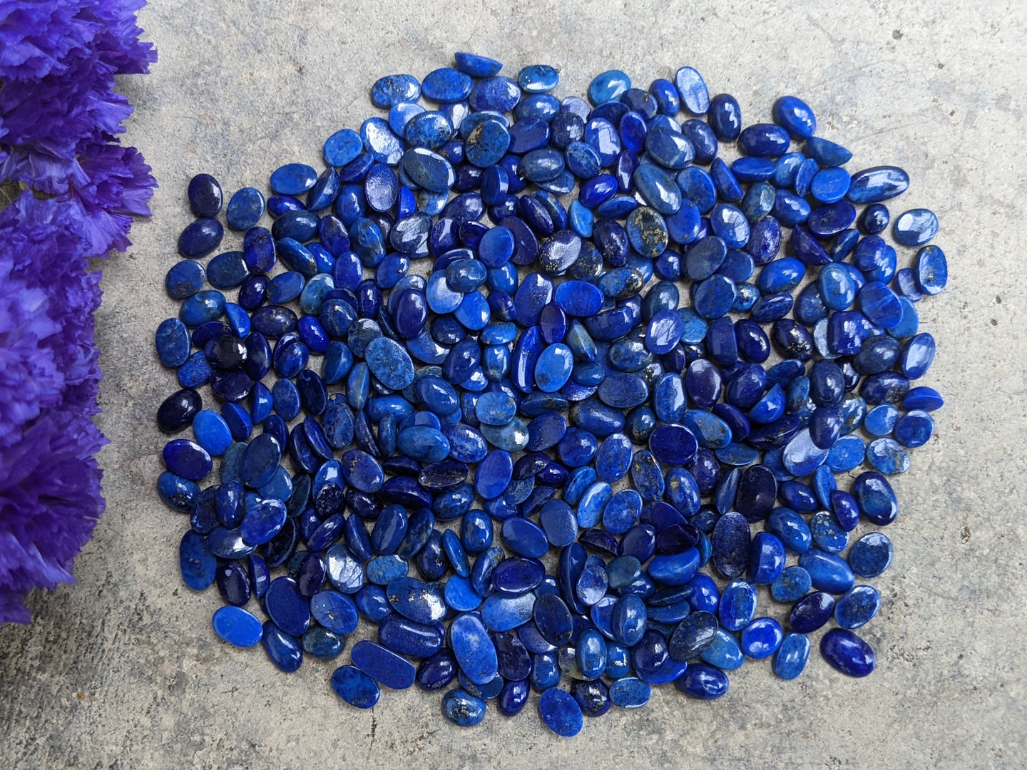 Closeout Lapis Lazuli Oval Cabochons - Set of 10