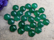 Load image into Gallery viewer, Green Onyx Hexagon Cabochons - 8mm
