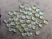 Load image into Gallery viewer, Prehnite Rose Cut Squares - 6mm
