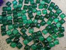 Load image into Gallery viewer, Green Onyx Square Cabochons - 5mm
