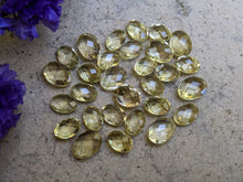 Load image into Gallery viewer, Lemon Quartz Rose Cut Ovals
