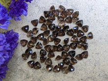 Load image into Gallery viewer, Smoky Quartz Rose Cut Trillion Facets - 6mm
