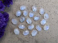 Moonstone Irregular Hexagon Rose Cut Cabochons
