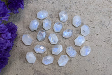 Load image into Gallery viewer, Moonstone Irregular Hexagon Rose Cut Cabochons
