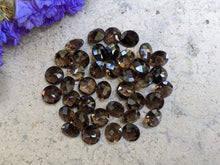 Load image into Gallery viewer, Smoky Quartz Rose Cut Round Facets - 8mm
