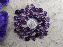 Load image into Gallery viewer, Amethyst Teardrop Cabochons - 7x9mm
