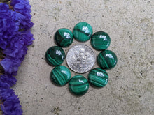 Load image into Gallery viewer, Malachite Round Cabochons - 12mm
