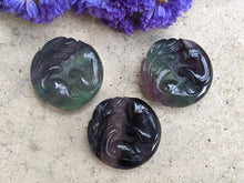 Load image into Gallery viewer, Fluorite Carved Cat Pendant
