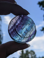 Fluorite Carved Kitsune Fox Pendant