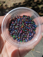 Black Ethiopian Welo Opal Faceted Briolette Beads (Singles)