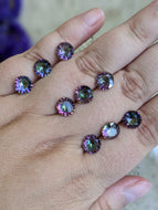 Mystic Quartz Round Facets - 8mm