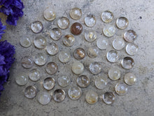 Load image into Gallery viewer, Golden Rutilated Quartz Round Cabochons - 8mm
