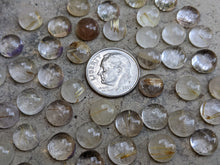 Load image into Gallery viewer, Golden Rutilated Quartz Round Cabochons - 8mm
