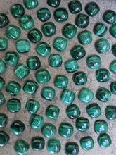 Load image into Gallery viewer, Malachite Cushion (Square) Cabochons - 7mm
