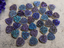 Load image into Gallery viewer, Titanium Druzy Agate Trillion Cabochons - 8mm
