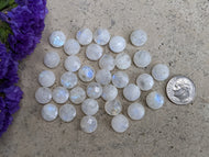 Moonstone Round Rose Cuts - 10mm