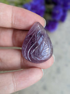 Trapiche Amethyst Carved Cabochon