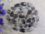 Tourmalinated Quartz Coffin Cabochons