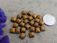 Tigers Eye Square Cabochons - 6mm