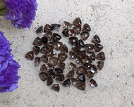 Smoky Quartz Trillion Facets - 5mm